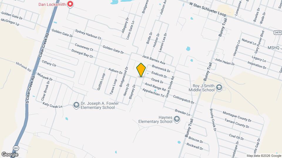 6109 Newcastle Dr Map and Location Details