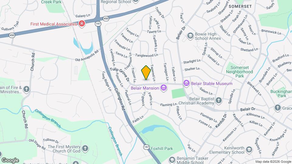 12110 Tulip Grove Dr Map and Location Details