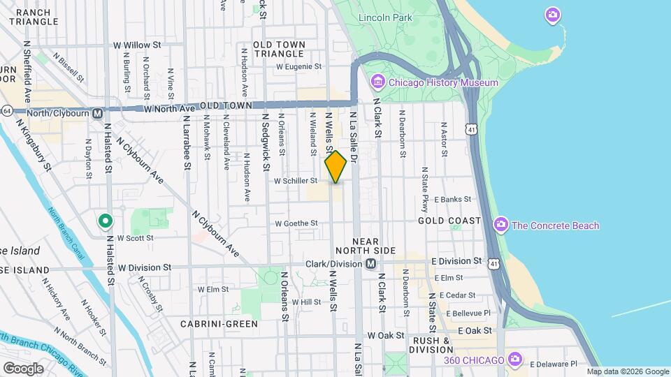 1359 N Wells St Map and Location Details