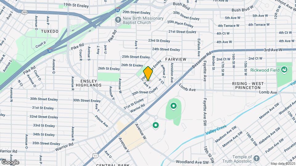 2915 Ave Y Map and Location Details