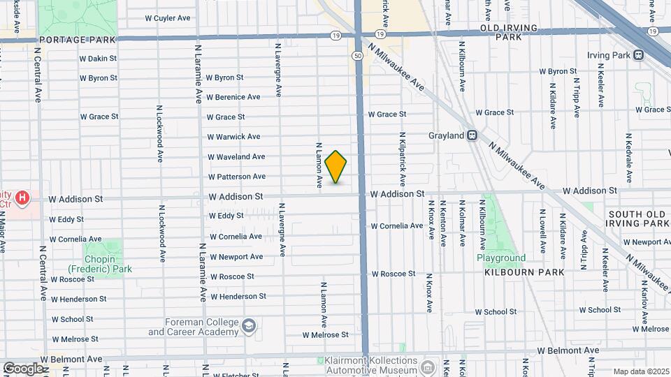 4838 W Addison St Map and Location Details