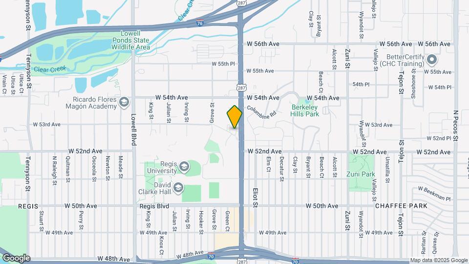 3021 W 53rd Ave Map and Location Details