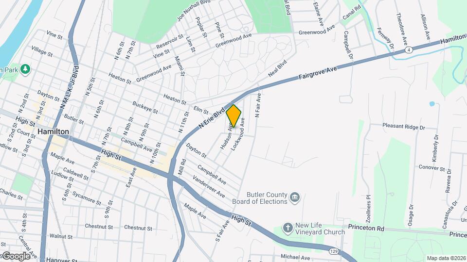 306 Hudson Ave Map and Location Details