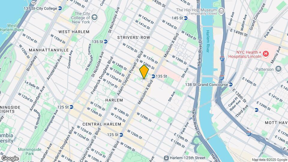 104-108 W 134th St Map and Location Details
