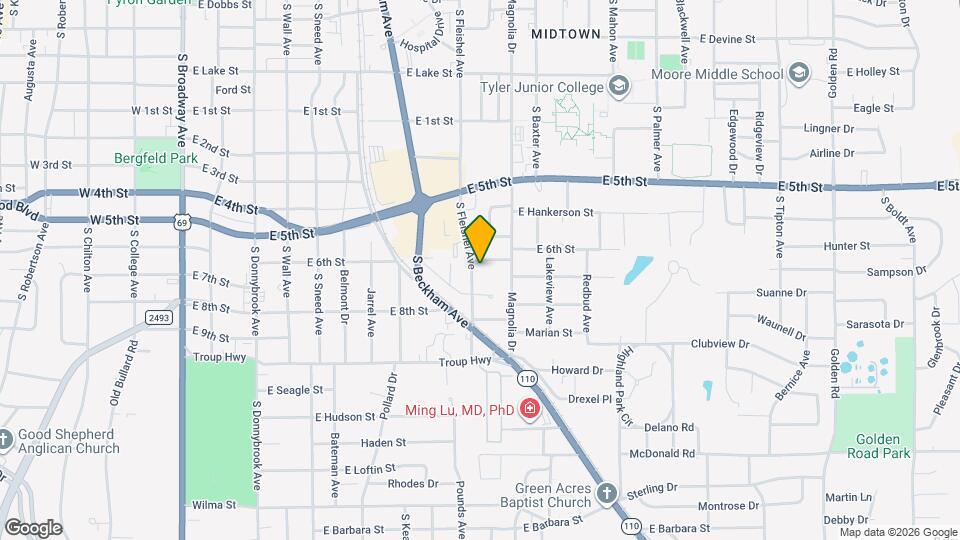 1824 S Fleishel Ave Map and Location Details