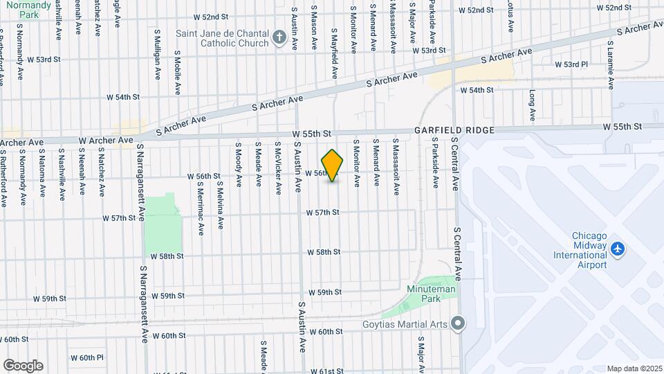 5616 S Mayfield Ave Map and Location Details