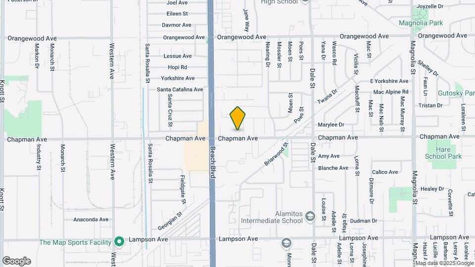 8103 Chapman Ave Map and Location Details