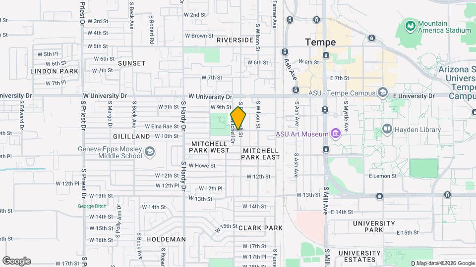 1002 S Roosevelt St Map and Location Details