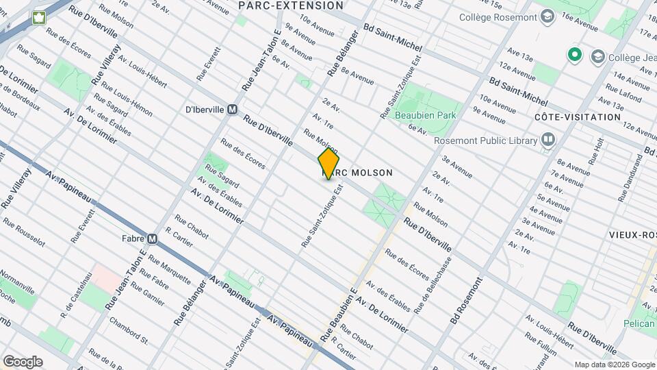 6721-6727 Louis-Hébert Av Map and Location Details