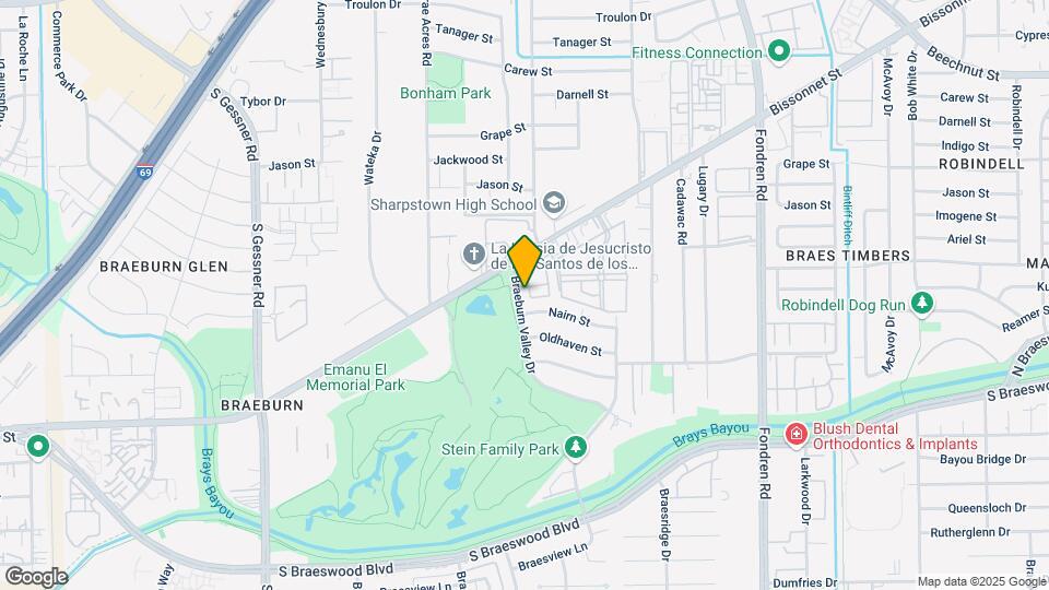 9105 Braeburn Valley Dr Map and Location Details