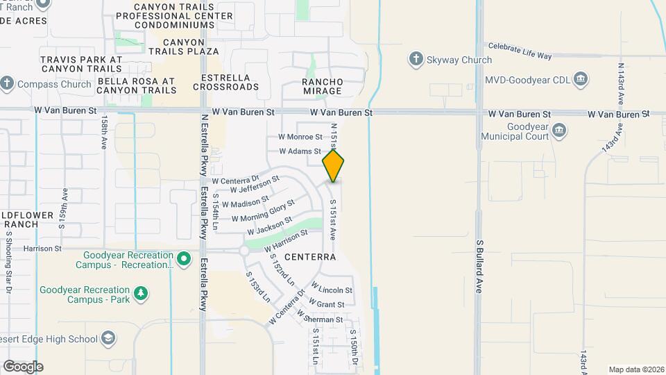 177 S 151st Ave Map and Location Details