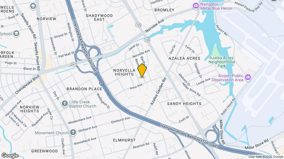 3469 Bessie St, Unit B Mapa y Detalles de la Ubicación