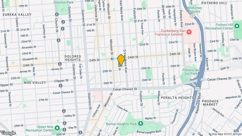 983-989 Capp St Mapa y Detalles de la Ubicación