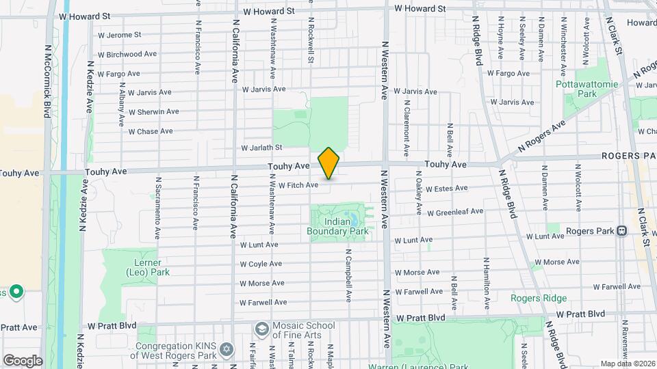 2530 W Fitch Ave Map and Location Details