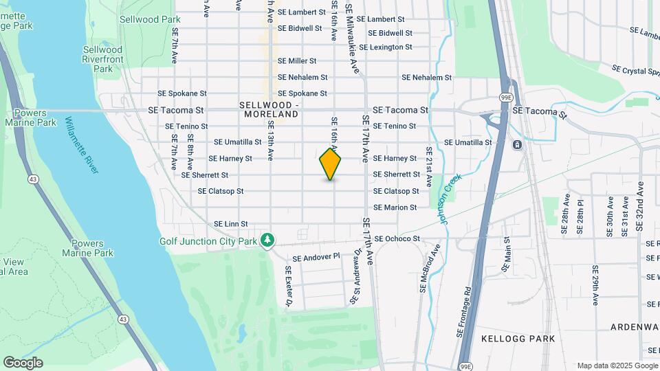 8525 SE 16th Ave Map and Location Details