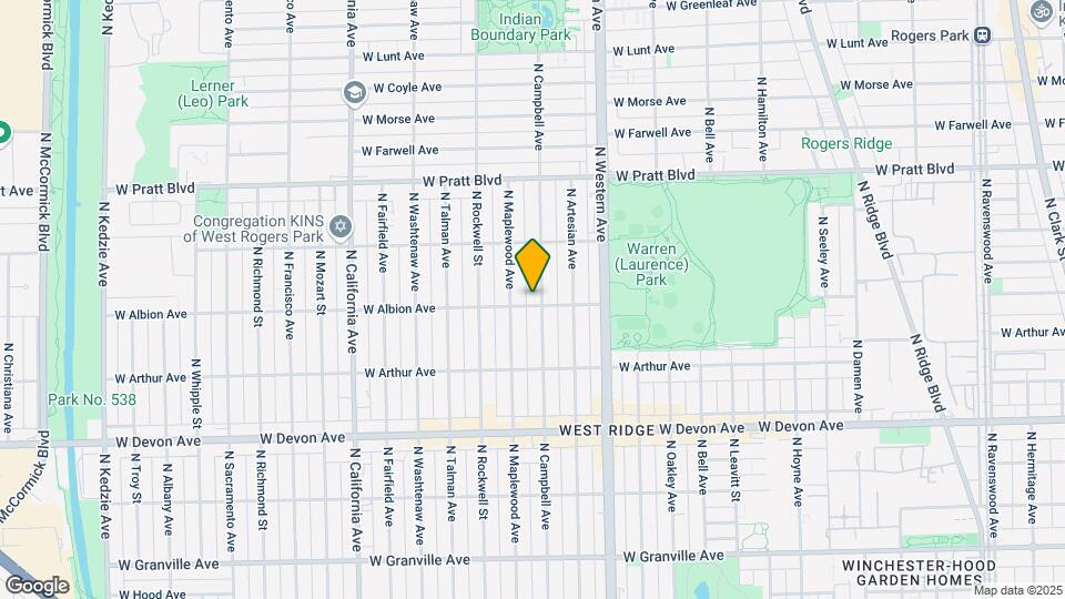 6600 N Campbell Ave Map and Location Details