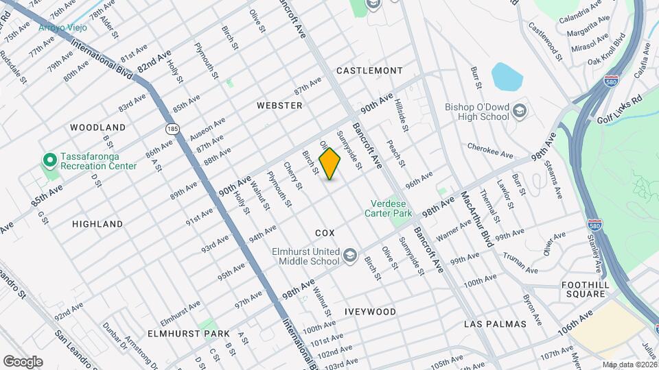 9330 Birch St Mapa y Detalles de la Ubicación