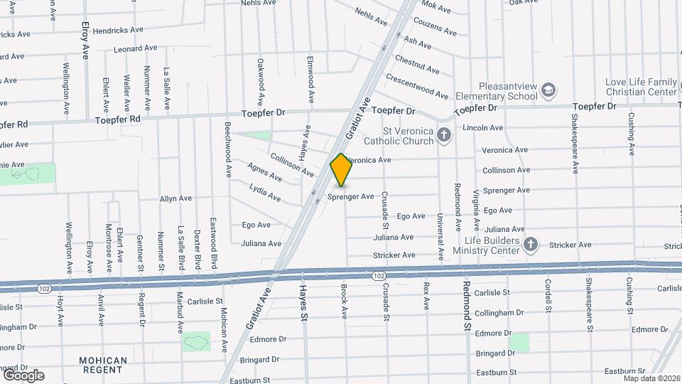 15161 Sprenger Ave Map and Location Details