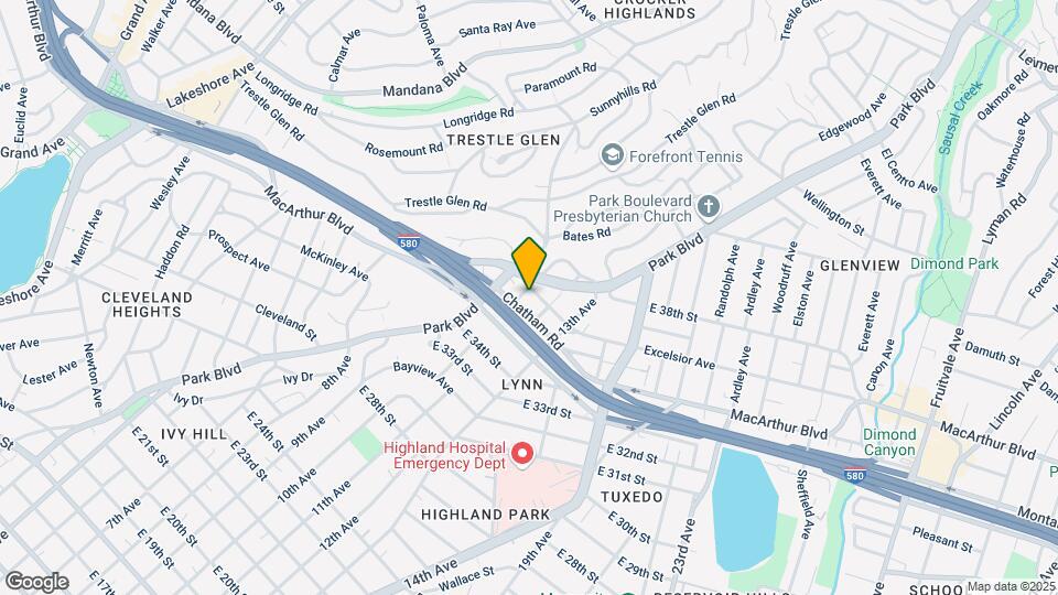 3634 Kingsley St Map and Location Details