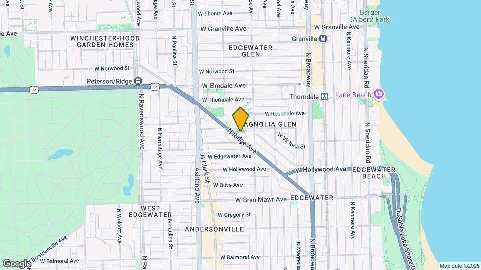5809 N Ridge Ave Map and Location Details