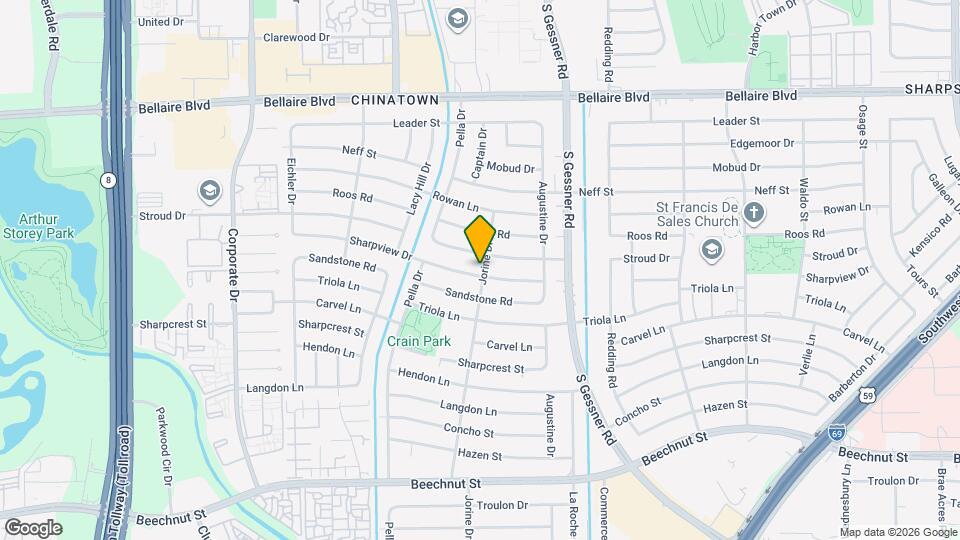 8902 Sharpview Dr Map and Location Details