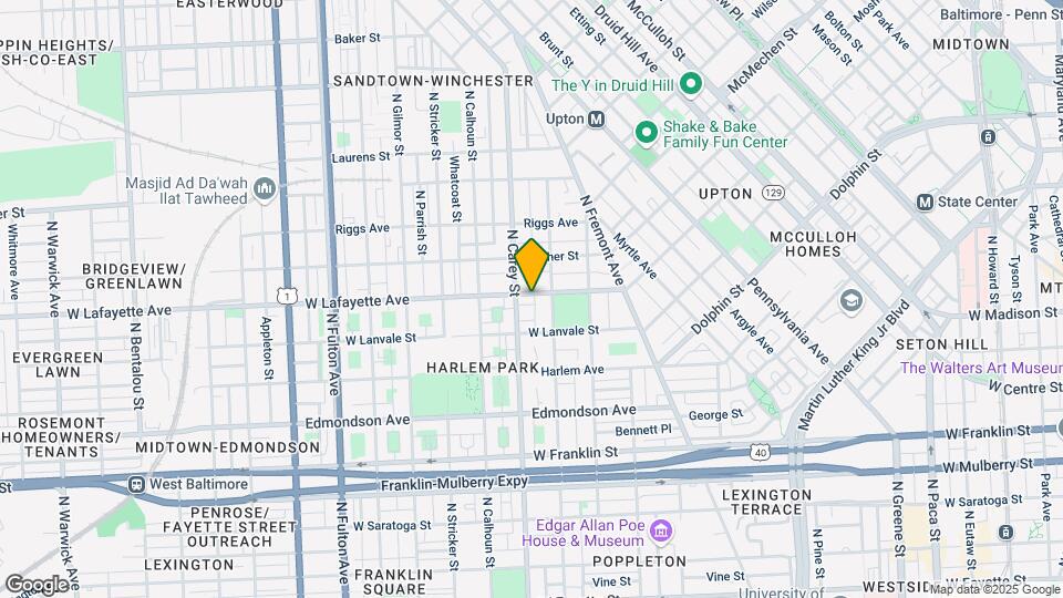 1219 W Lafayette Ave Map and Location Details