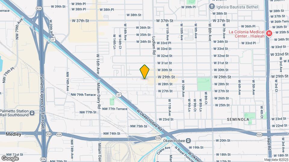 1288 W 29th St Map and Location Details