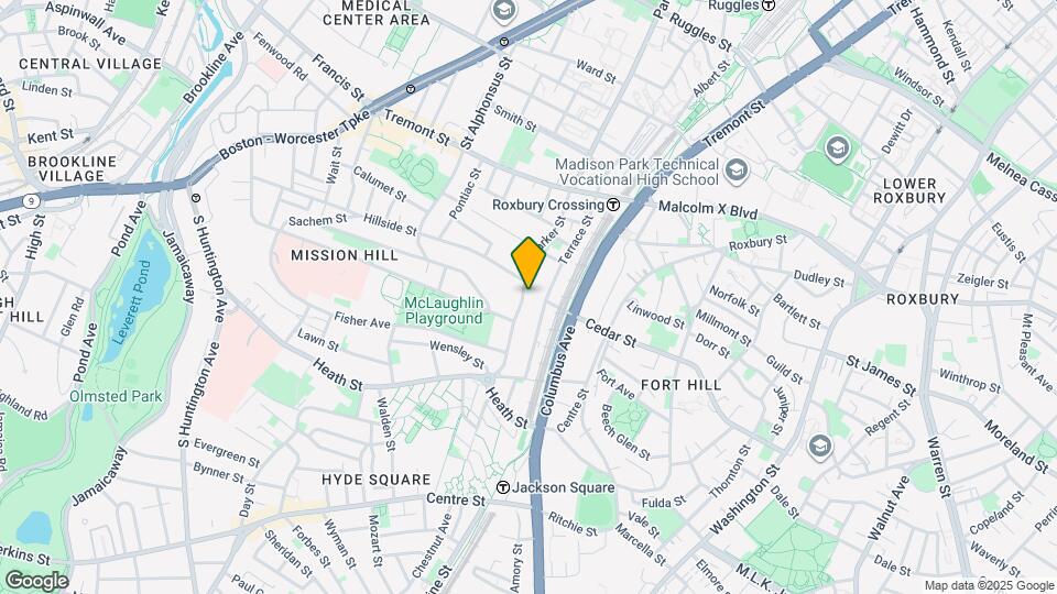 800 Parker St, Unit 1 Map and Location Details