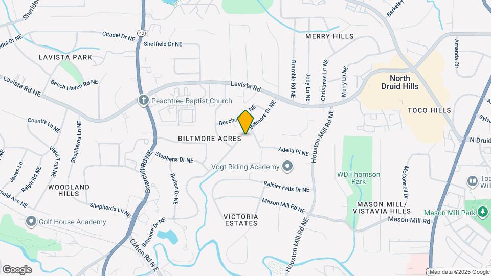 1227 Biltmore Dr NE Map and Location Details