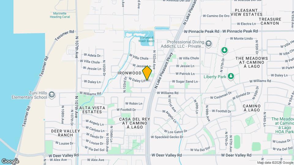 10213 W Daley Ln Map and Location Details