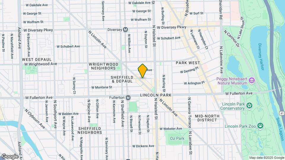 845 W Altgeld St Map and Location Details