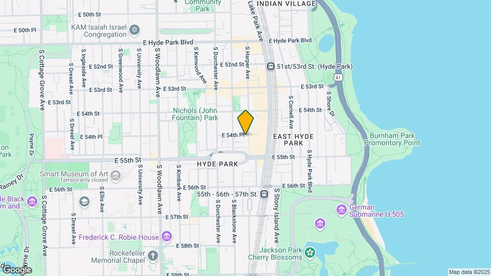 5450-5456 S Harper Ave Mapa y Detalles de la Ubicación