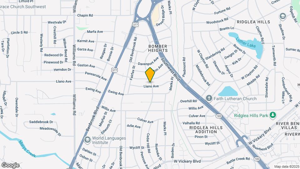 7400 Llano Ave Map and Location Details