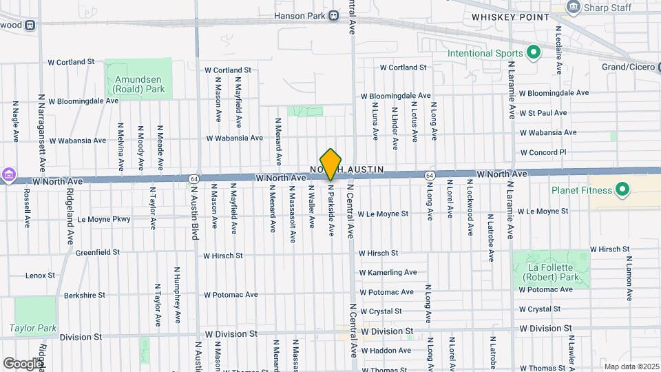 1548 N Parkside Ave Map and Location Details