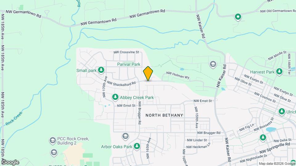 16505 NW Liberty St Map and Location Details