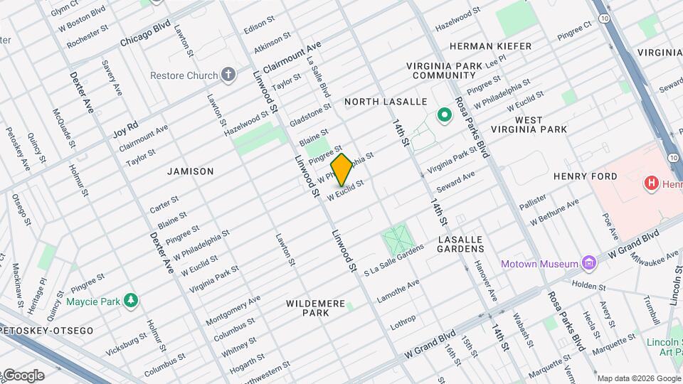 2504 W Euclid St Map and Location Details