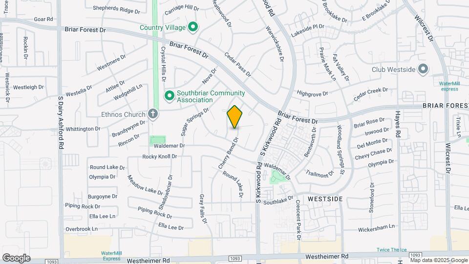 1814 Cherry Bend Dr Map and Location Details