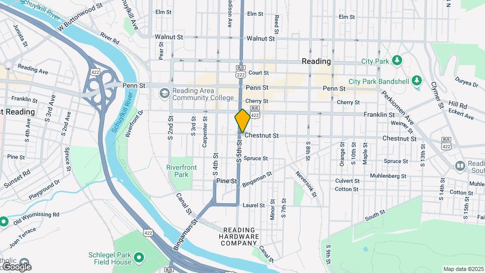 201 S 5th St Map and Location Details