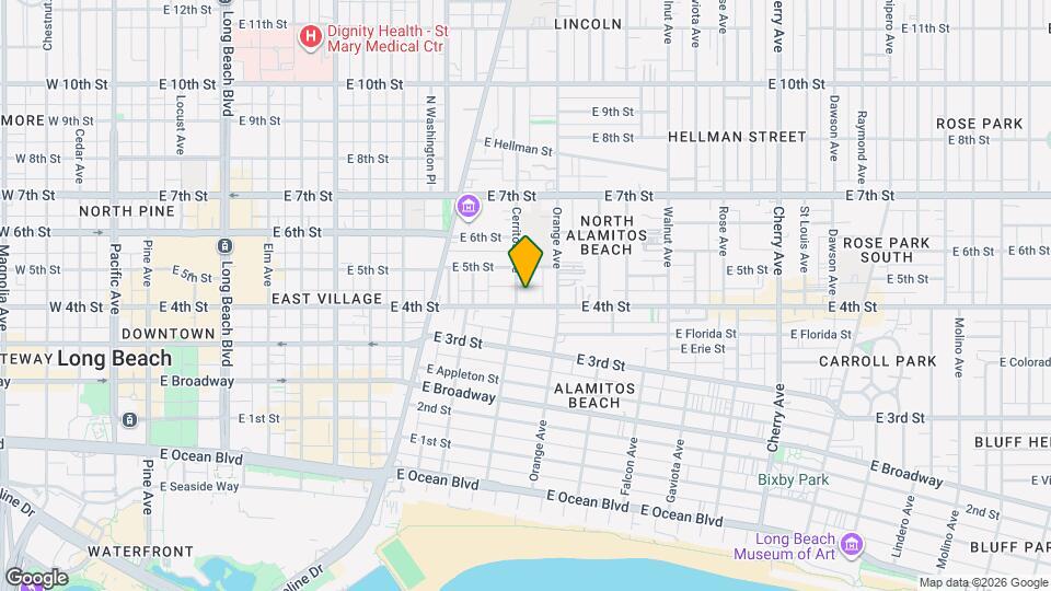 1117 E 4th St, Unit 7 Map and Location Details