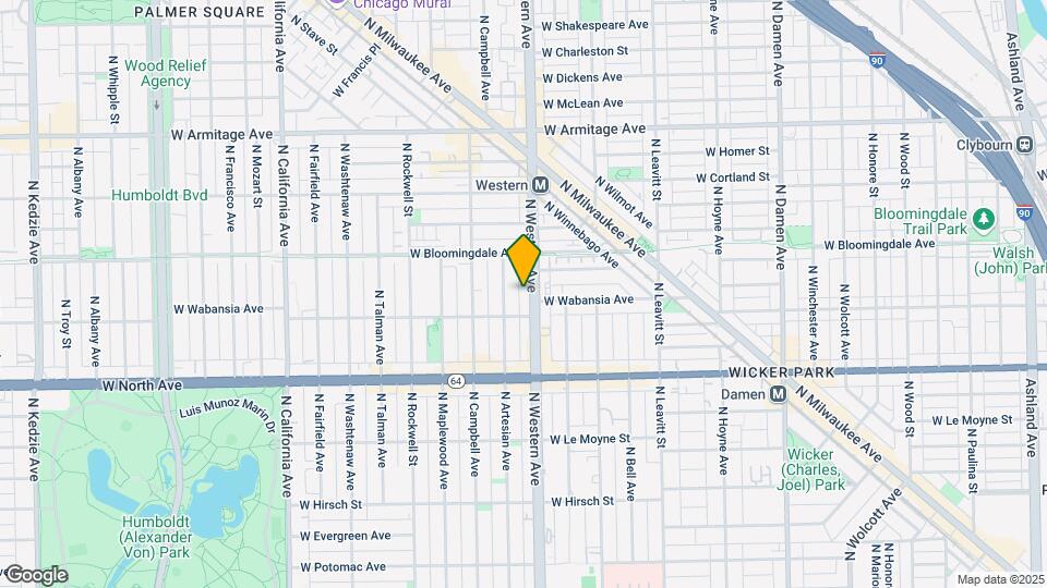 1720 N Western Ave, Unit 1 Mapa y Detalles de la Ubicación