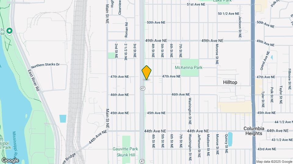 4643 University Ave NE Map and Location Details