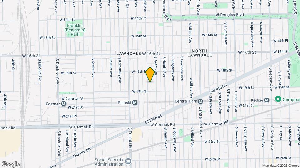 1845 S Springfield Ave Map and Location Details