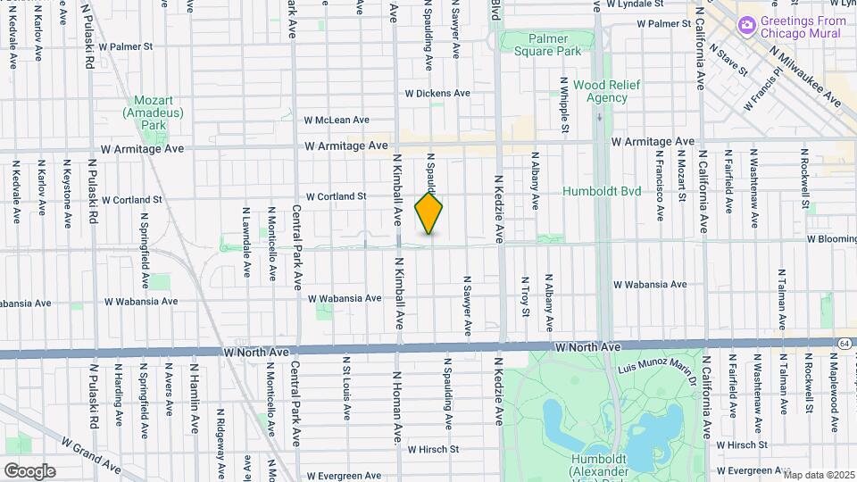 1802 N Spaulding Ave Map and Location Details