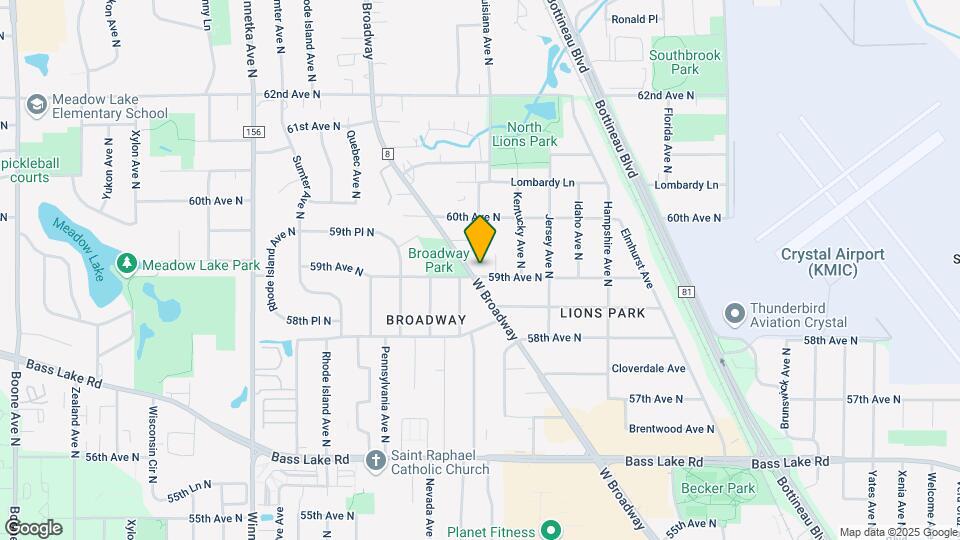 5900 W Broadway Ave Map and Location Details