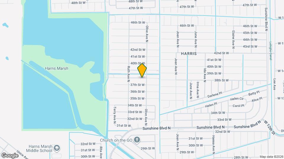 3205 38th St W Map and Location Details