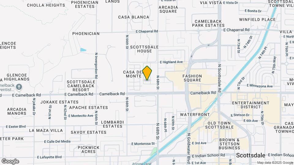 4610 N 68th St Map and Location Details