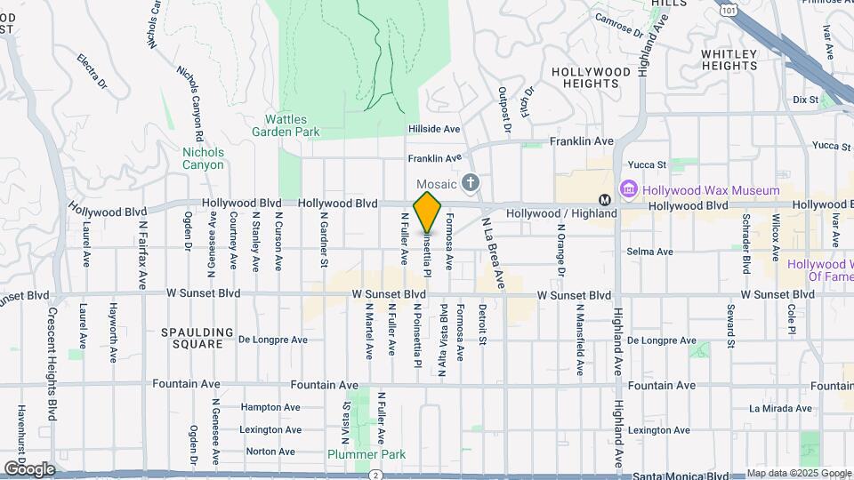 1603 N Poinsettia Pl Map and Location Details
