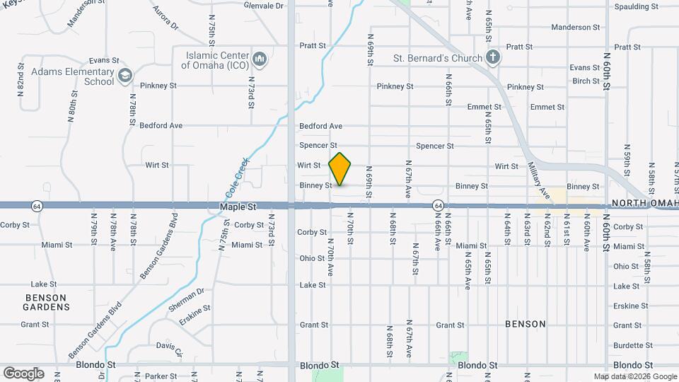 6939 Binney St Map and Location Details