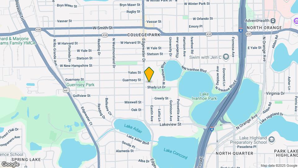 627 Shady Ln Dr Map and Location Details