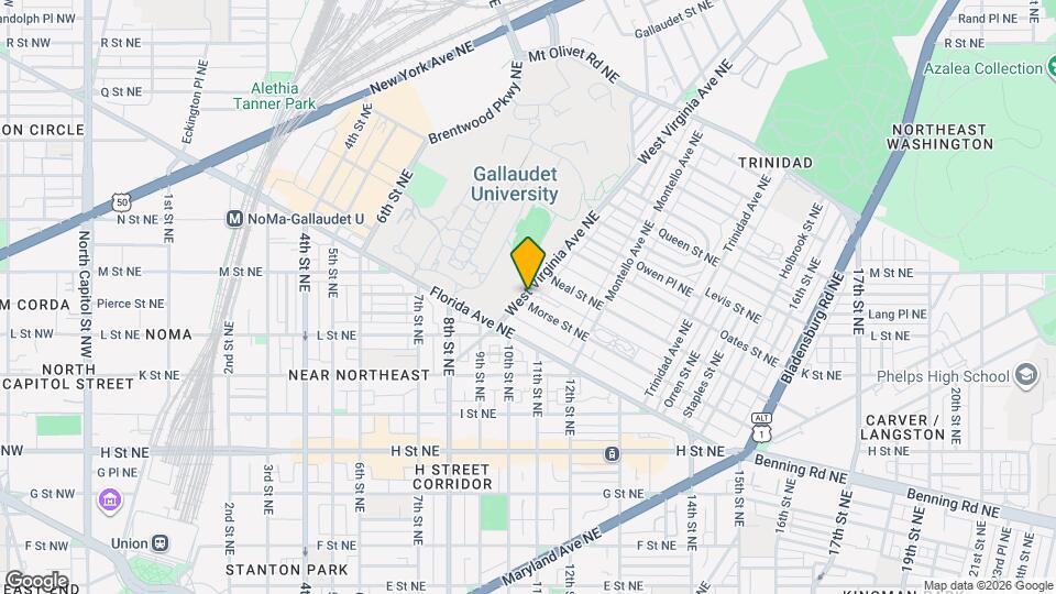 1203 West Virginia Ave NE Mapa y Detalles de la Ubicación